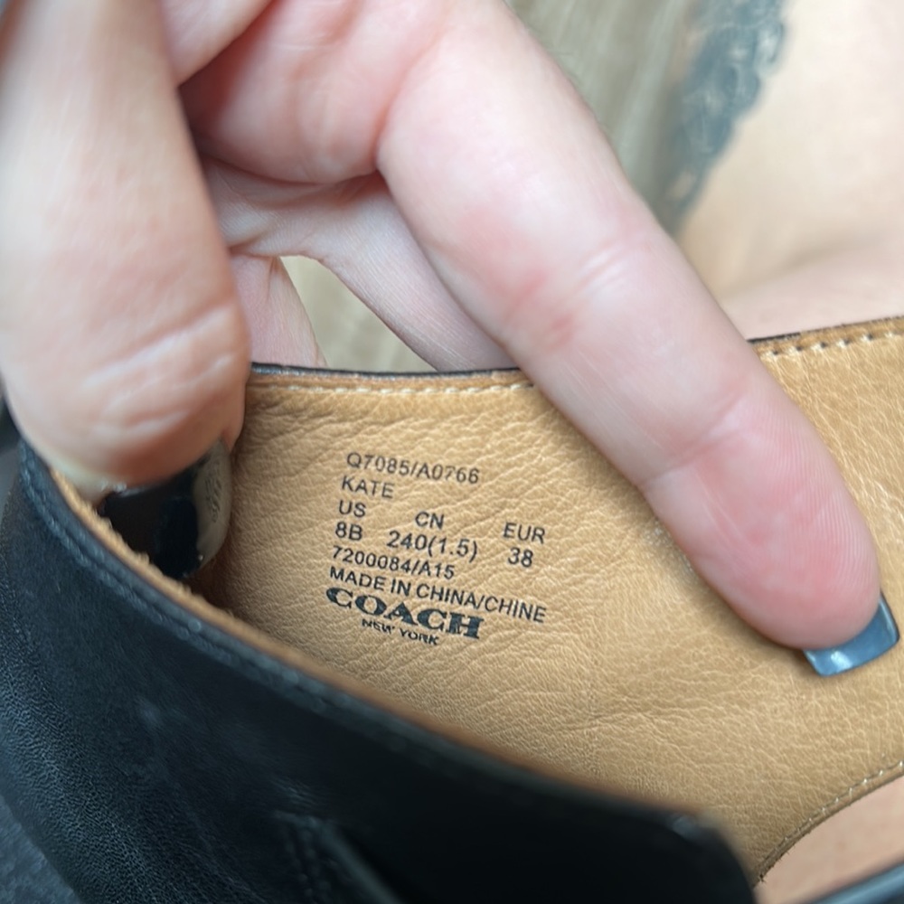 FINAL REDUCTION Coach Peep-toe Leather Heels Accented with Studs - Picture 8 of 10